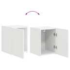 Conjunto de mueble de TV 4 pcs brillante Madera de ingeniería