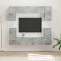 Conjunto de mueble de TV 5 pcs brillante Madera de ingeniería