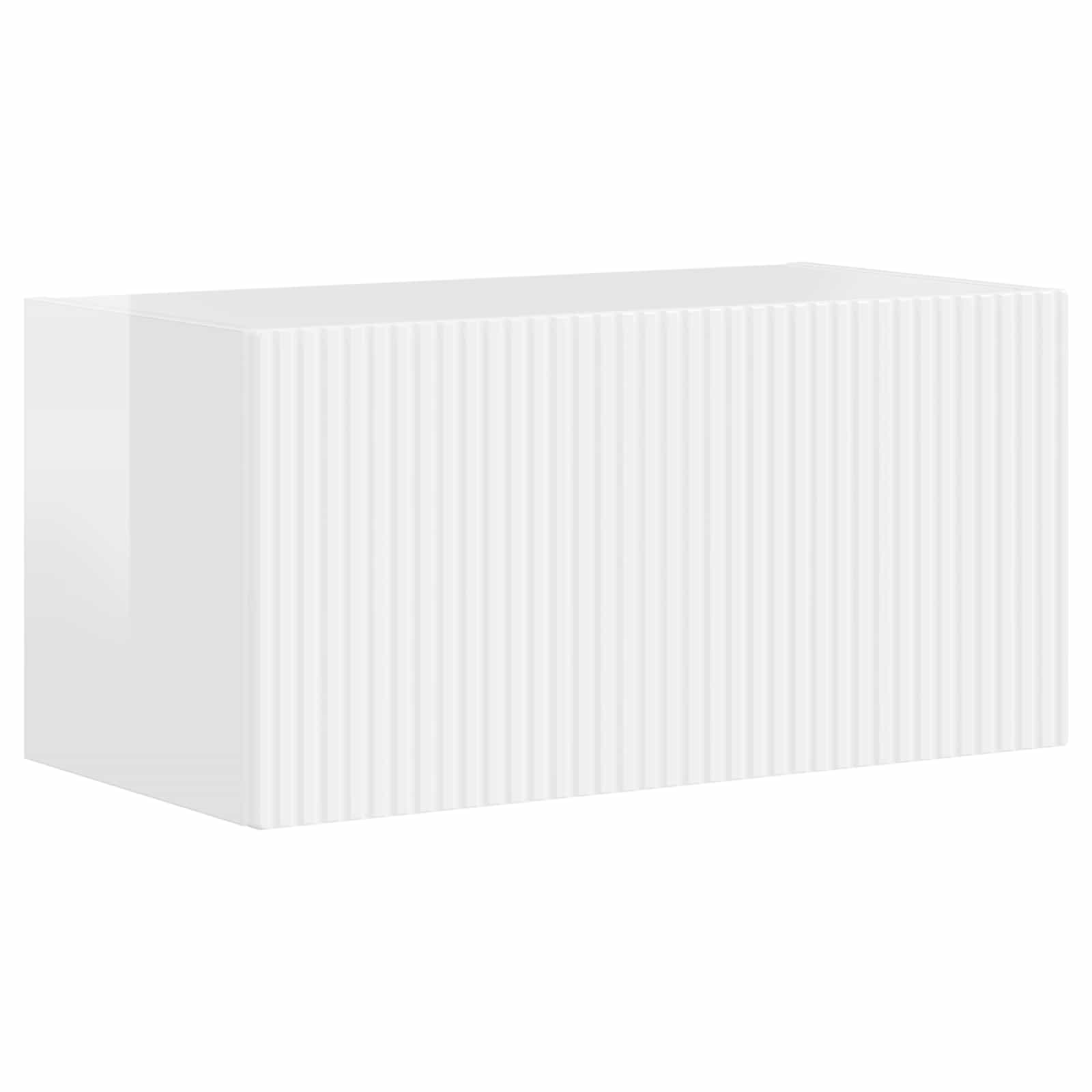 Conjunto de mueble de TV 5 pcs brillante Madera de ingeniería
