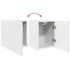 Conjunto de mueble de TV 5 pcs brillante Madera de ingeniería