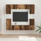 Conjunto de mueble de TV 5 pcs brillante Madera de ingeniería