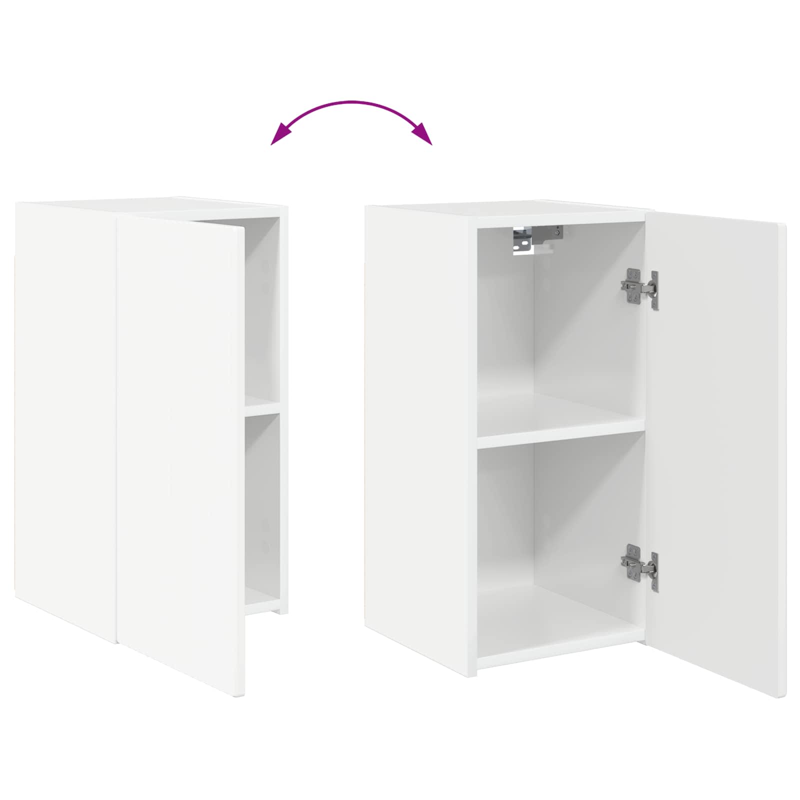 Conjunto de mueble de TV 6 pcs brillante Madera de ingeniería