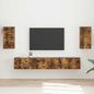 Conjunto de mueble de TV 5 pcs brillante Madera de ingeniería