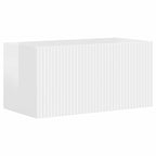 Conjunto de mueble de TV 4 pcs brillante Madera de ingeniería