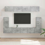 Conjunto de mueble de TV 5 pcs brillante Madera de ingeniería