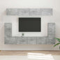 Conjunto de mueble de TV 5 pcs brillante Madera de ingeniería