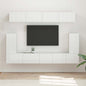 Conjunto de mueble de TV 5 pcs brillante Madera de ingeniería