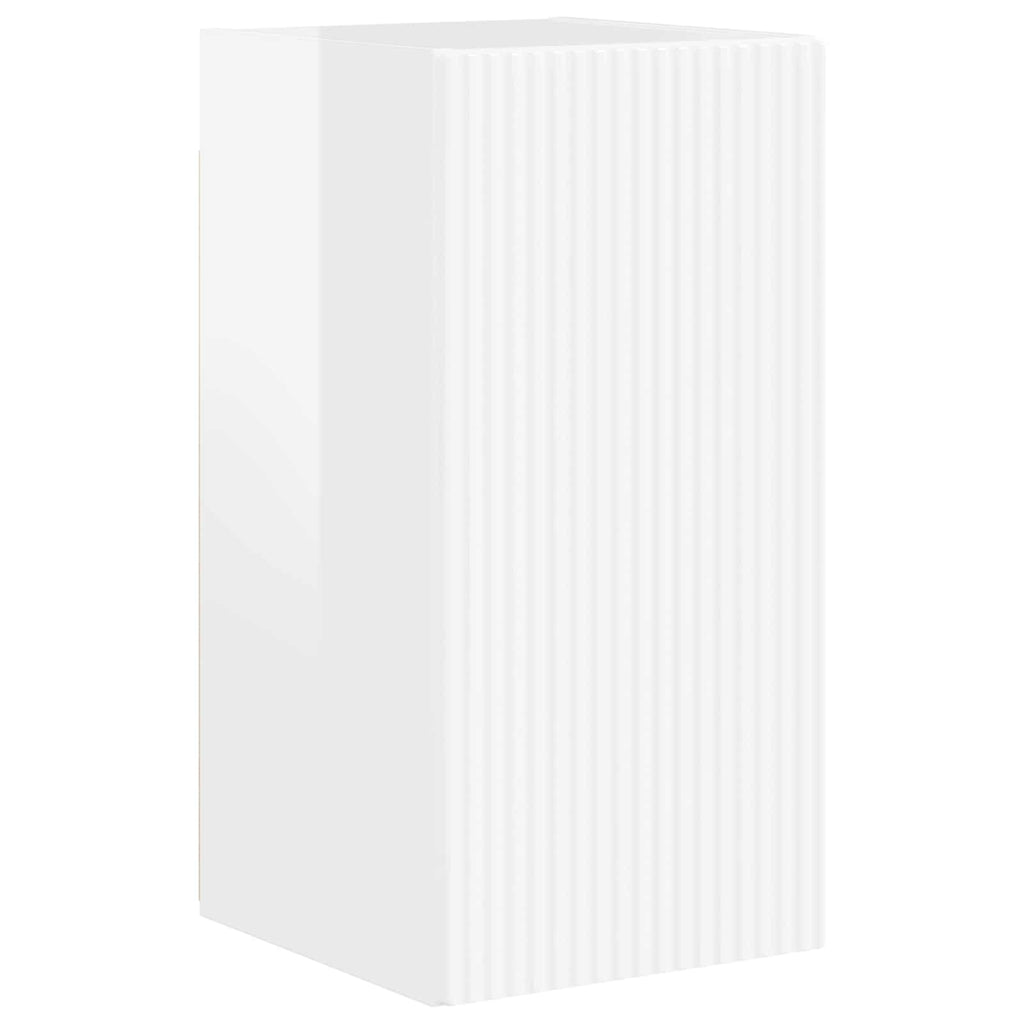 Conjunto de mueble de TV 5 pcs brillante Madera de ingeniería