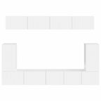Conjunto de mueble de TV 5 pcs brillante Madera de ingeniería