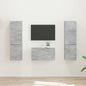Conjunto de mueble de TV 5 pcs brillante Madera de ingeniería