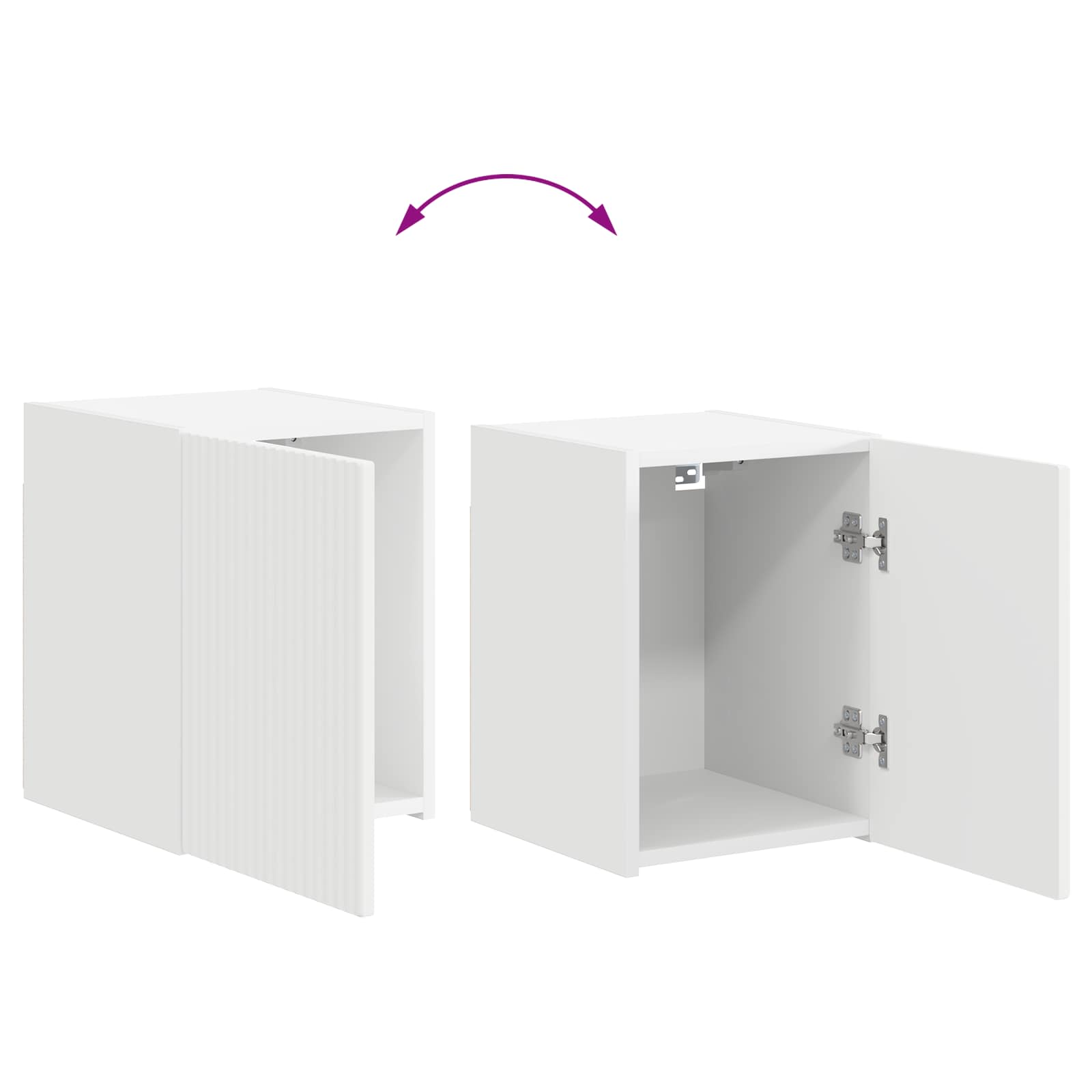 Conjunto de mueble de TV 5 pcs brillante Madera de ingeniería
