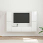 Conjunto de mueble de TV 6 pcs brillante Madera de ingeniería