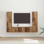 Conjunto de mueble de TV 6 pcs brillante Madera de ingeniería