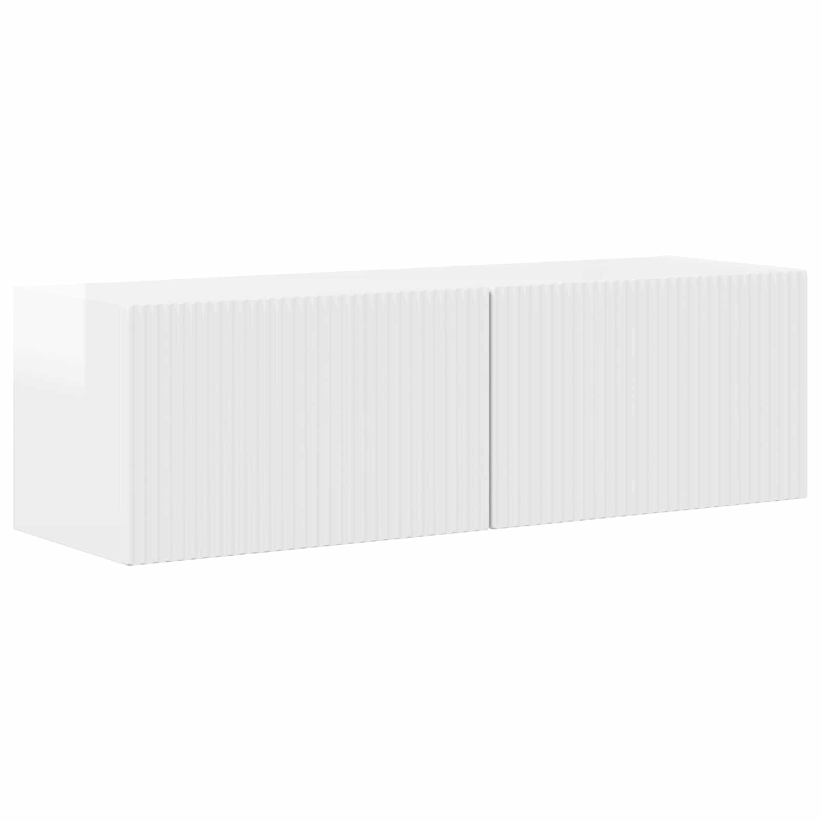 Conjunto de mueble de TV 4 pcs brillante Madera de ingeniería