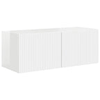 Conjunto de mueble de TV 4 pcs brillante Madera de ingeniería