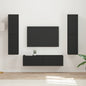 Conjunto de mueble de TV 6 pcs brillante Madera de ingeniería
