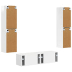 Conjunto de mueble de TV 6 pcs brillante Madera de ingeniería
