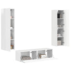 Conjunto de mueble de TV 6 pcs brillante Madera de ingeniería