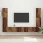 Conjunto de mueble de TV 8 pcs brillante Madera de ingeniería