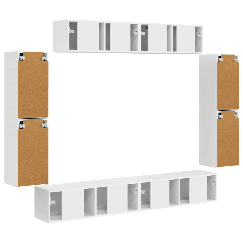 Mueble de TV 8 pcs
