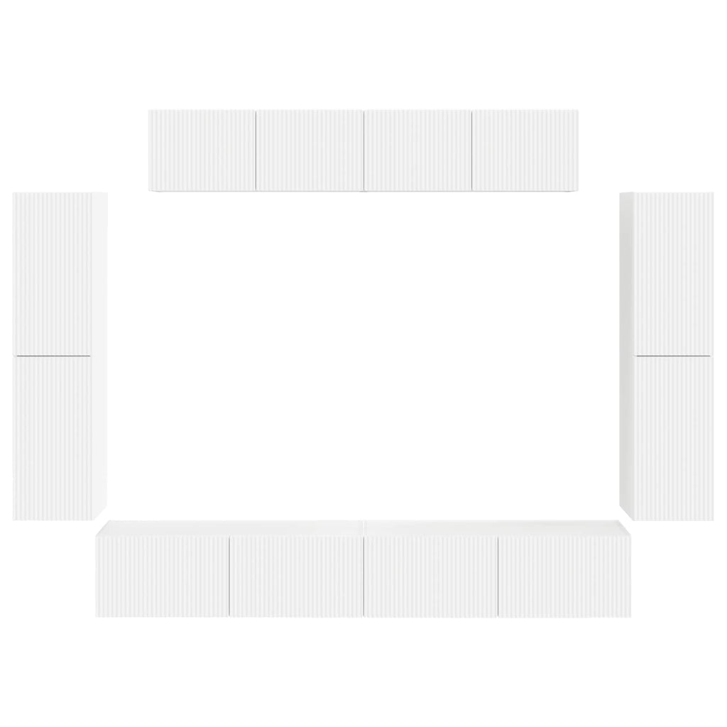 Mueble de TV 8 pcs