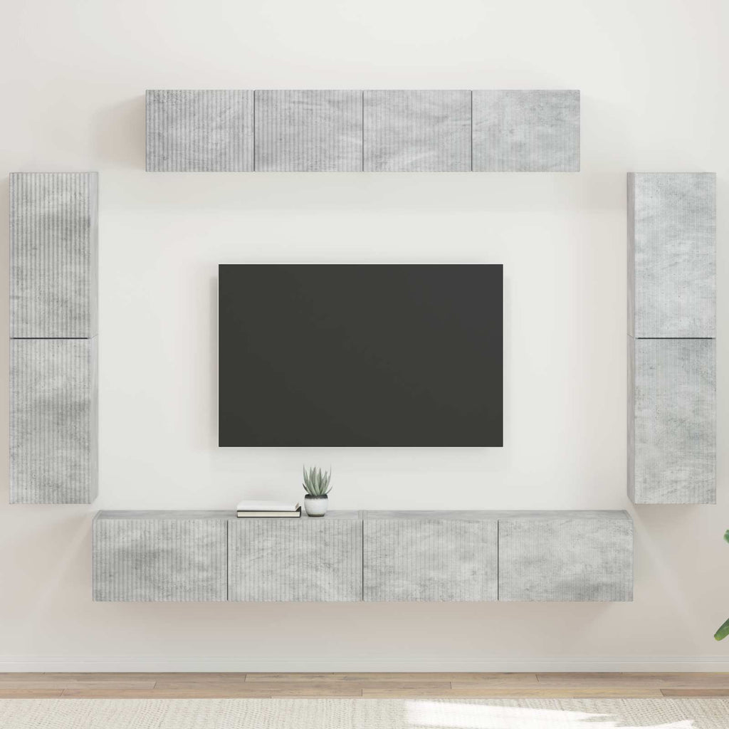 Mueble de TV 8 pcs