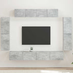 Mueble de TV 8 pcs