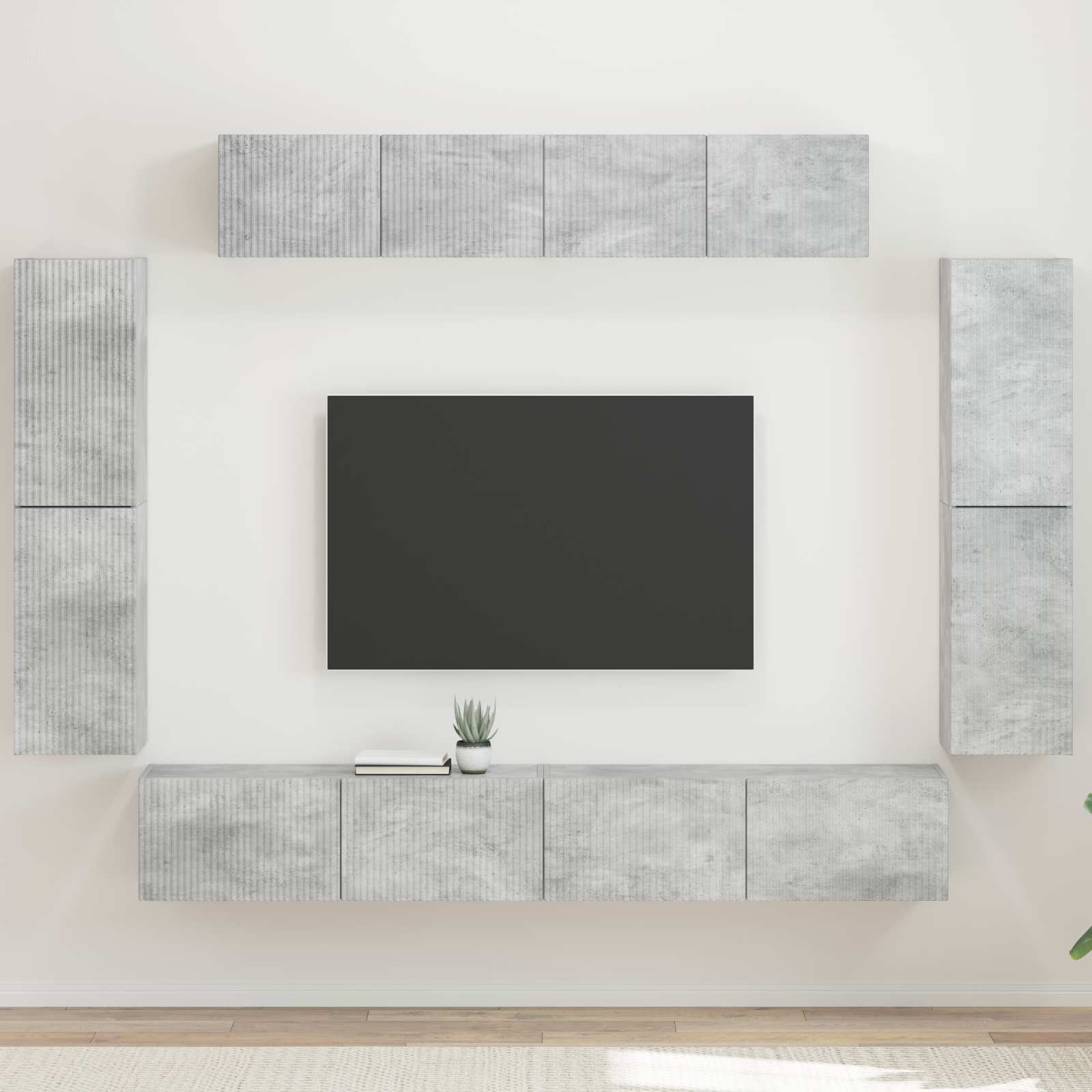 Mueble de TV 8 pcs