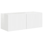 Conjunto de mueble de TV 4 pcs brillante Madera de ingeniería