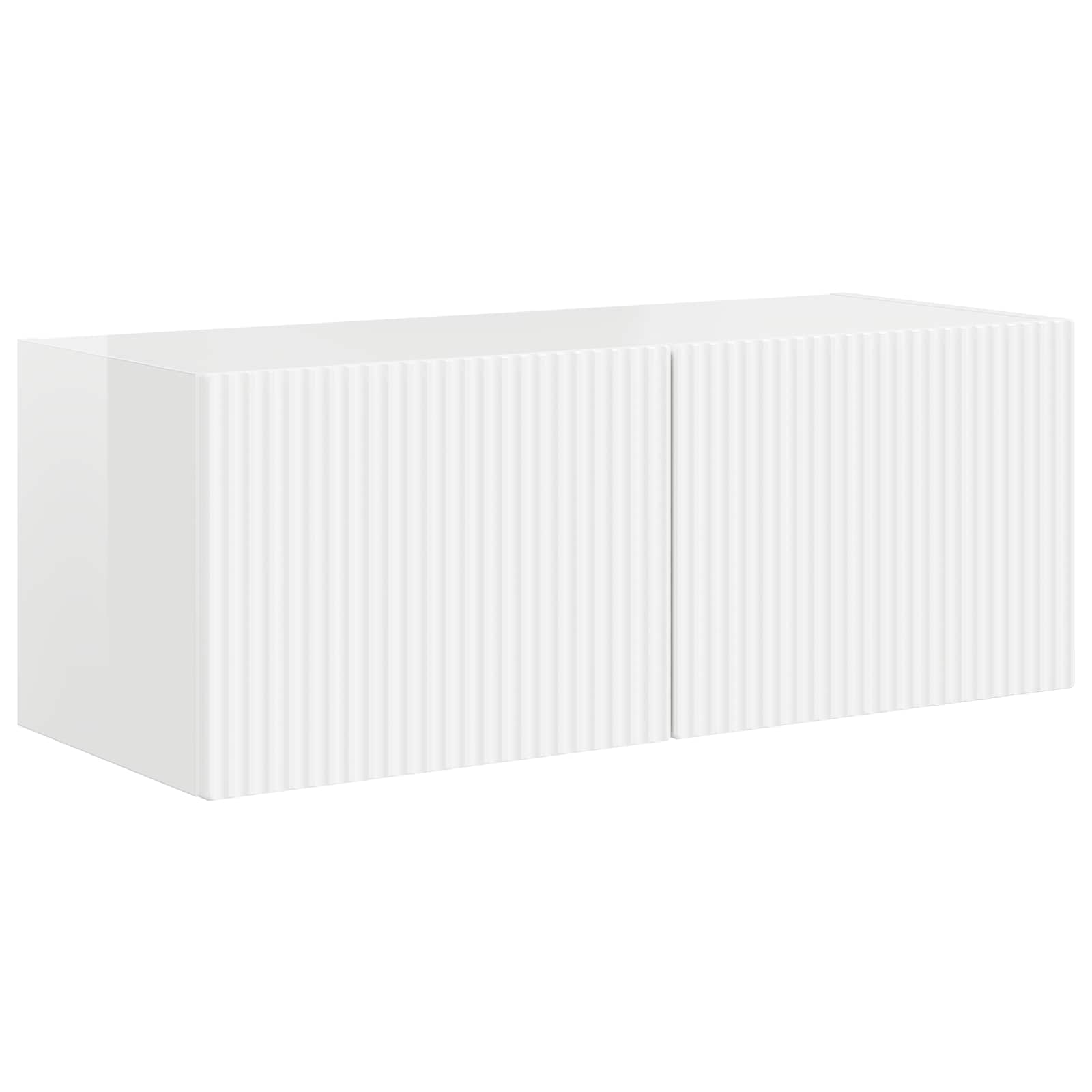 Conjunto de mueble de TV 4 pcs brillante Madera de ingeniería