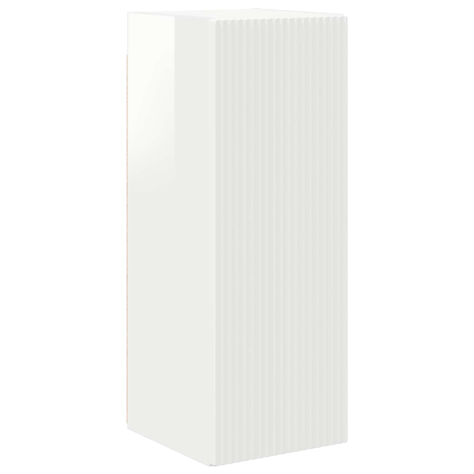 Conjunto de mueble de TV 4 pcs brillante Madera de ingeniería