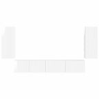 Conjunto de mueble de TV 4 pcs brillante Madera de ingeniería