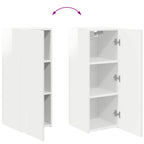 Conjunto de mueble de TV 4 pcs brillante Madera de ingeniería