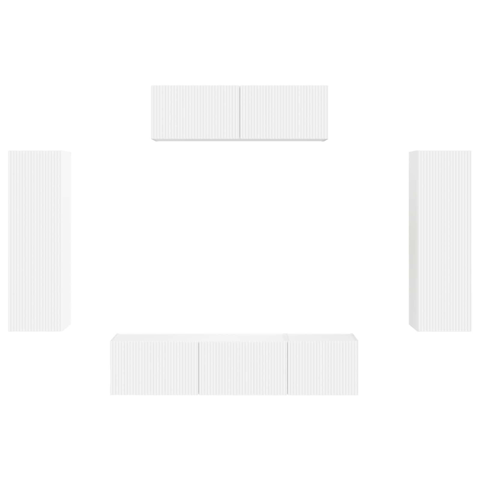 Mueble de TV 5 pcs