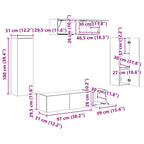 Mueble de TV 5 pcs
