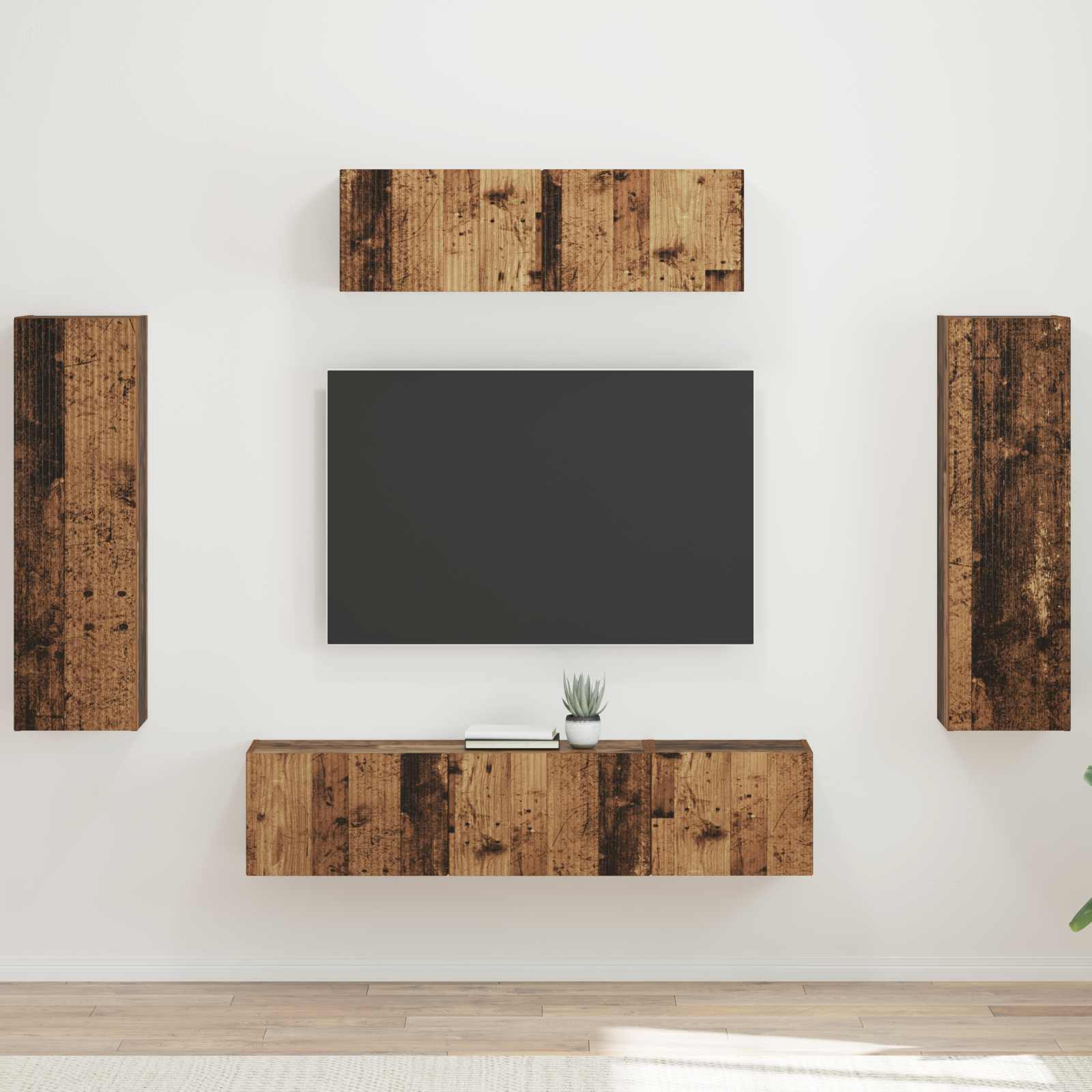 Mueble de TV 5 pcs