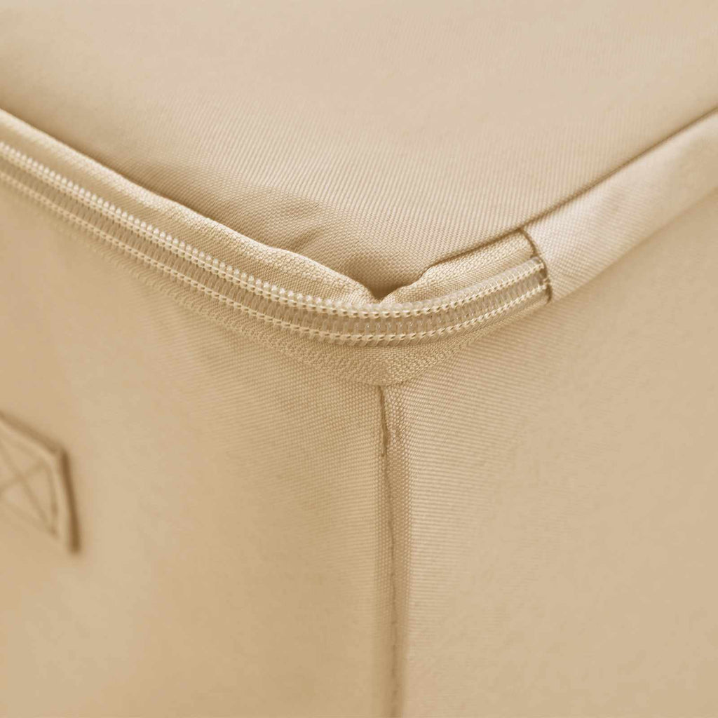 Caixa de Armazenamento 2 pçs Creme 100 x 50 x 18 cm