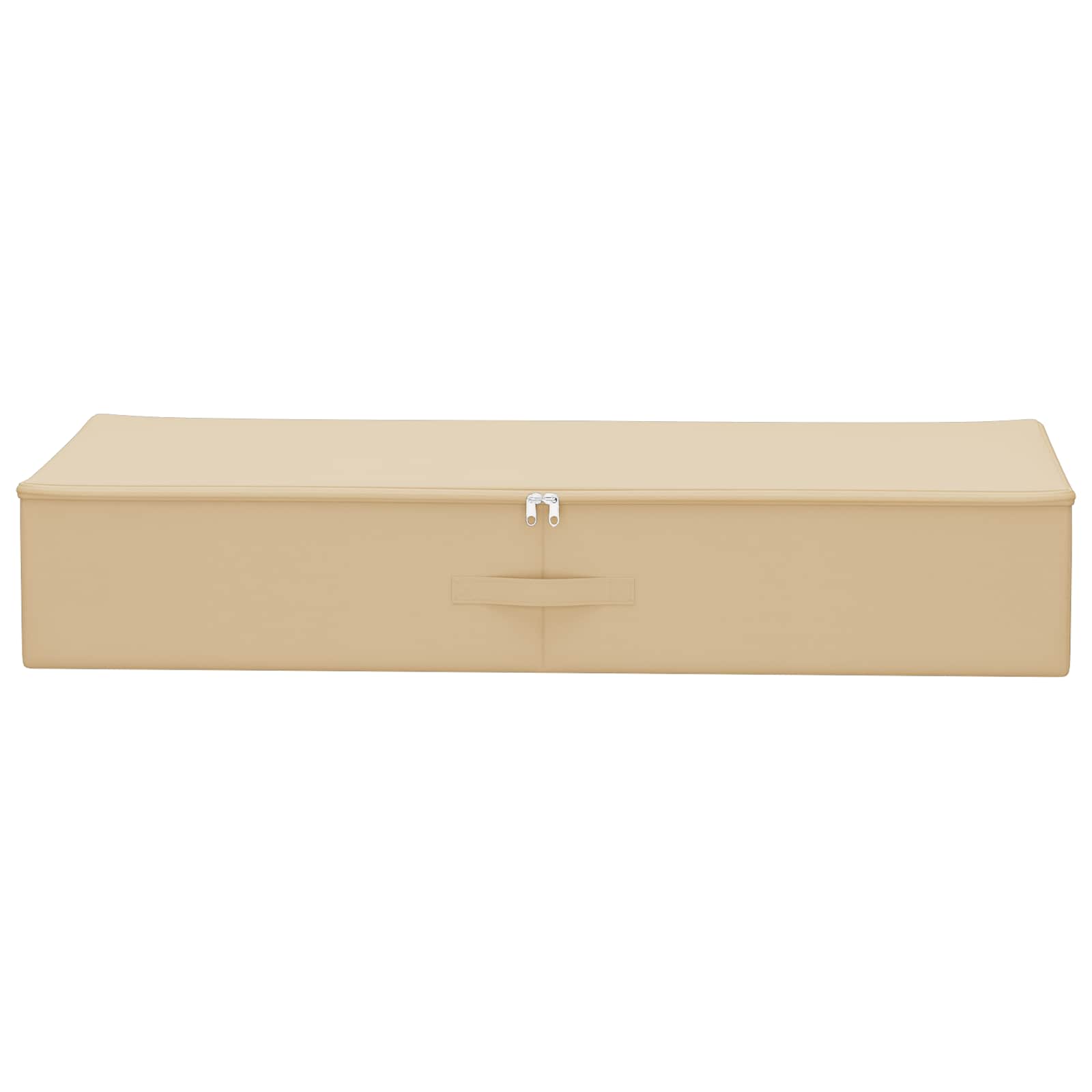 Caixa de Armazenamento 2 pçs Creme 100 x 50 x 18 cm