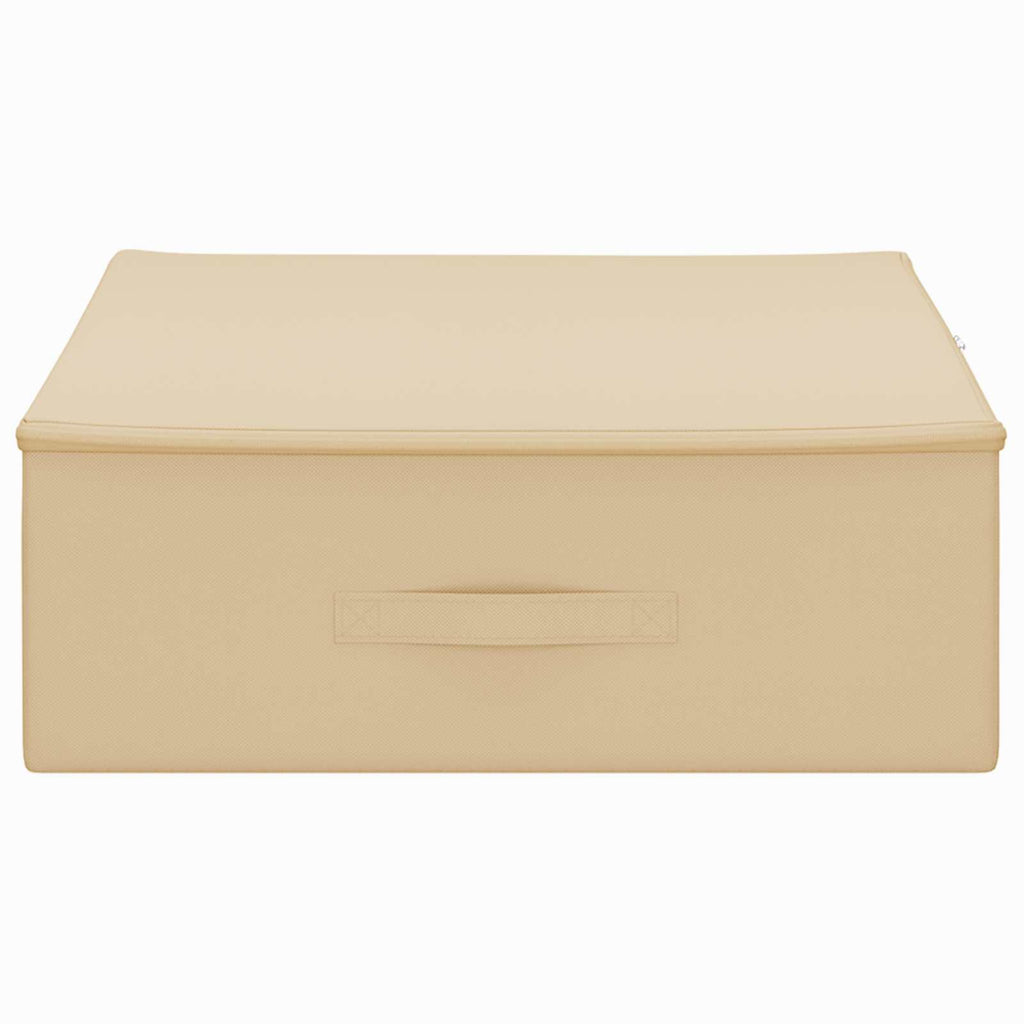 Caixa de Armazenamento 2 pçs Creme 100 x 50 x 18 cm
