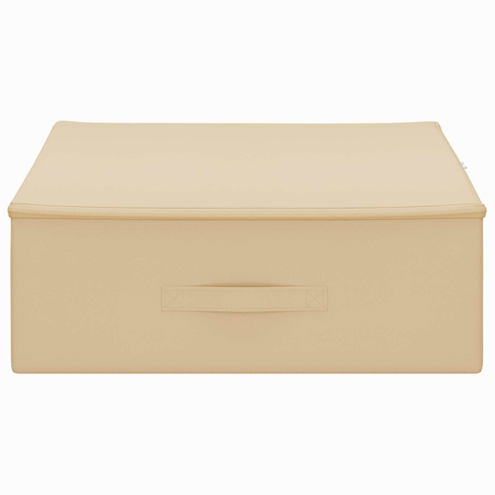Caixa de Armazenamento 2 pçs Creme 100 x 50 x 18 cm