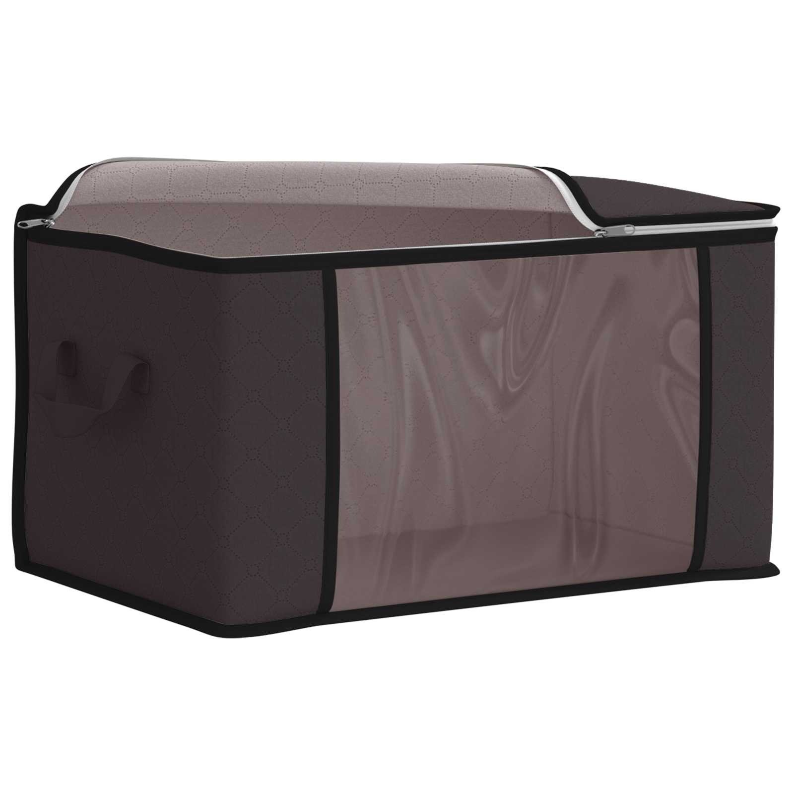 Caixa de arrumação com janela lateral transparente