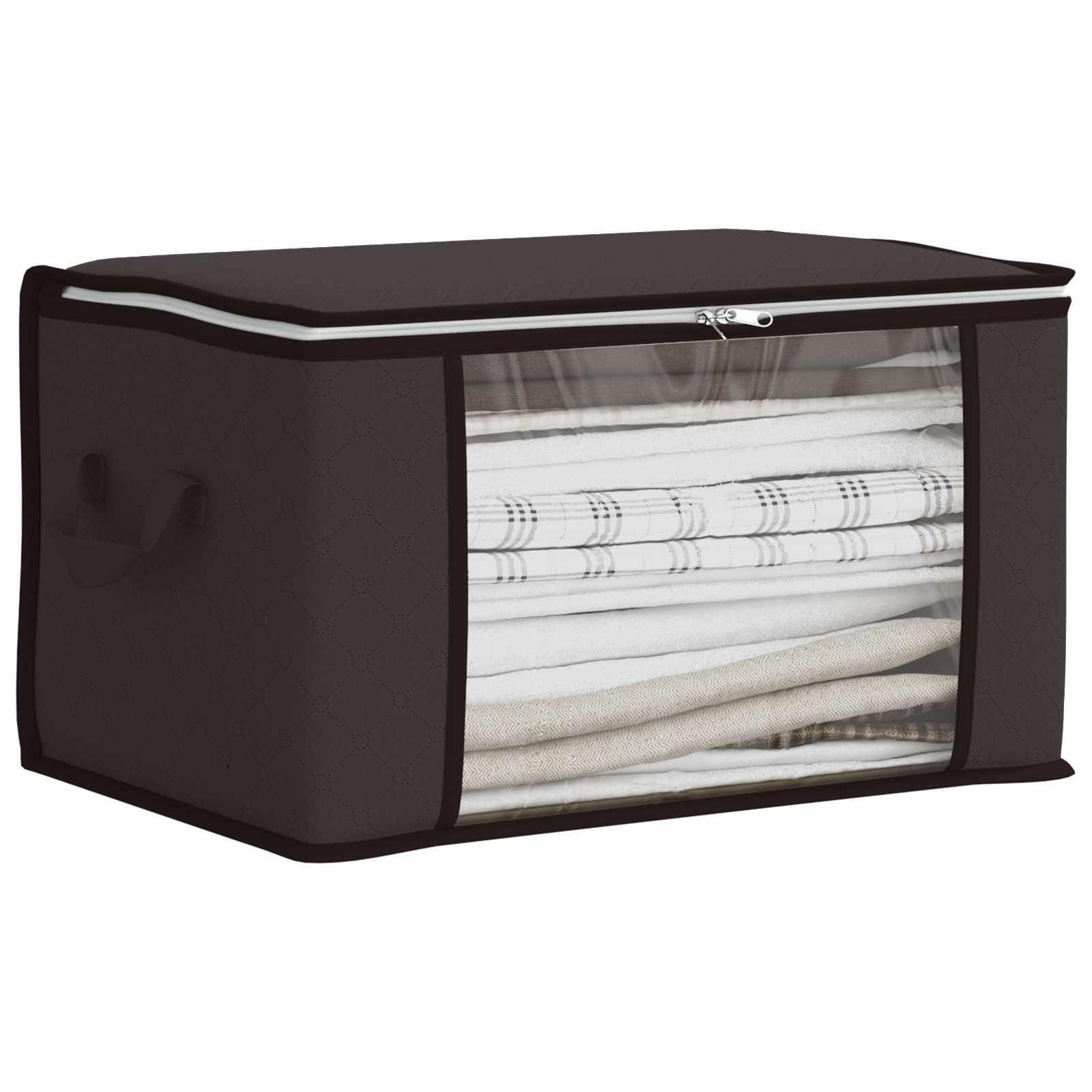 Caixa de arrumação com janela lateral transparente