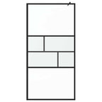 Pared de Ducha Walk-in Negro 100 x 195 x 0,5 cm
