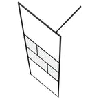 Pared de Ducha Walk-in Negro 100 x 195 x 0,5 cm