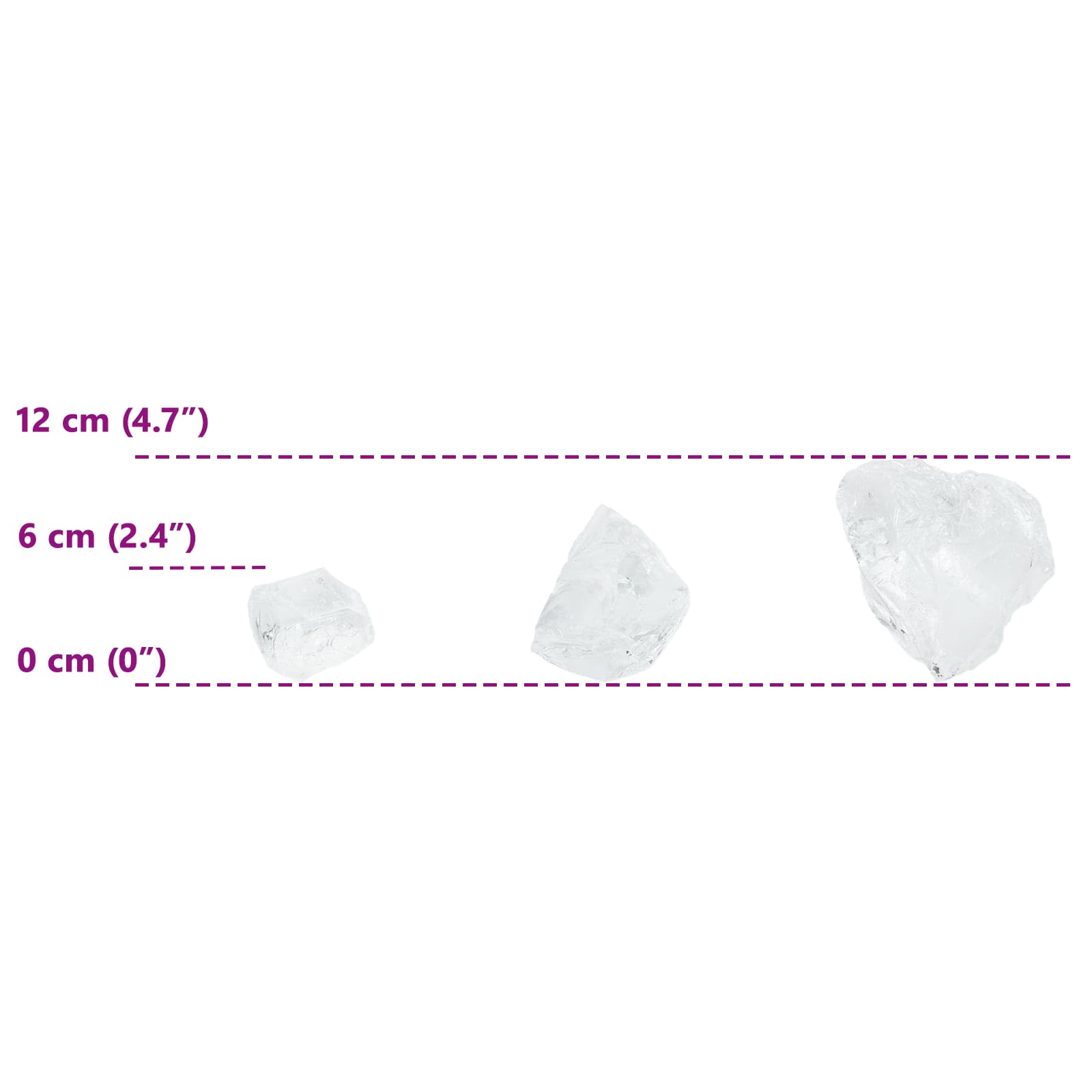 Garden Stones 12 cm Crystal