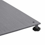 Base para sombrilla Aspecto de madera gris oscuro