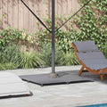 Base para sombrilla Aspecto de madera gris oscuro