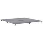 Base para sombrilla Aspecto de madera gris oscuro