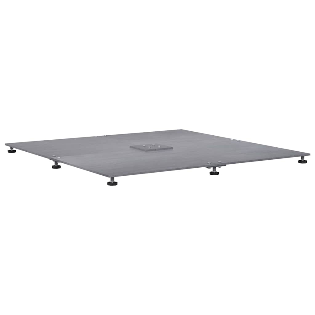 Base para sombrilla Aspecto de madera gris oscuro