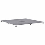 Base para sombrilla Aspecto de madera gris oscuro